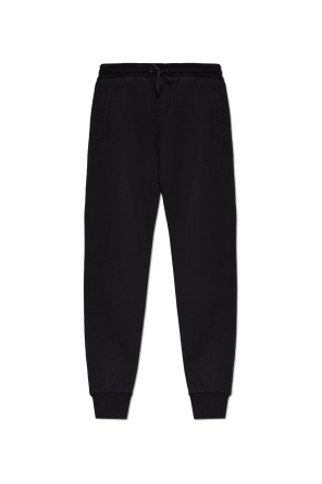 Giorgio Armani Perforated pants with embroidered logo | Men's | Vitkac